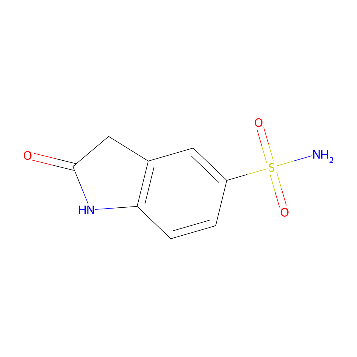 2-Oxoindoline-5-sulfonamide molecular structure, CAS 175075-24-8
