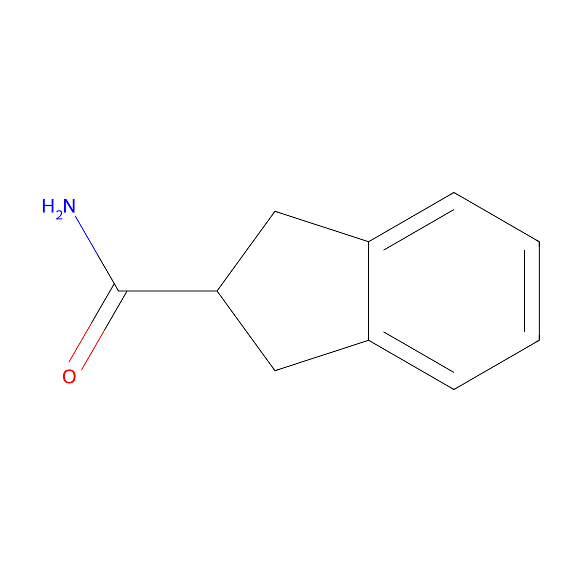 2,3-dihydro-1H-indene-2-carboxamide molecular structure, CAS 175079-50-2