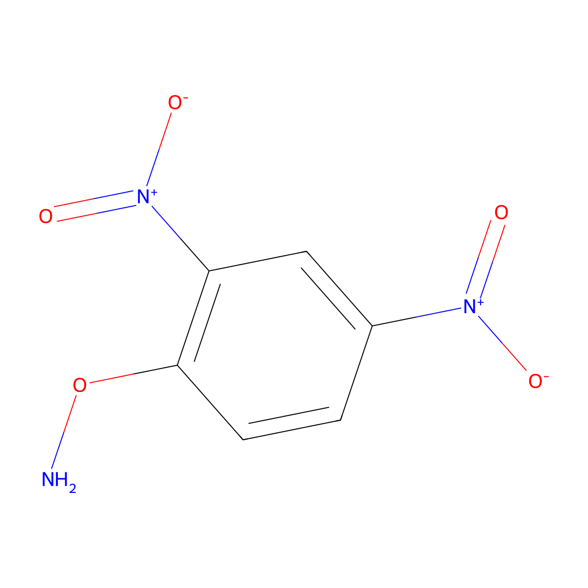 O-(2,4-dinitrophenyl)hydroxylamine molecular structure, CAS 17508-17-7