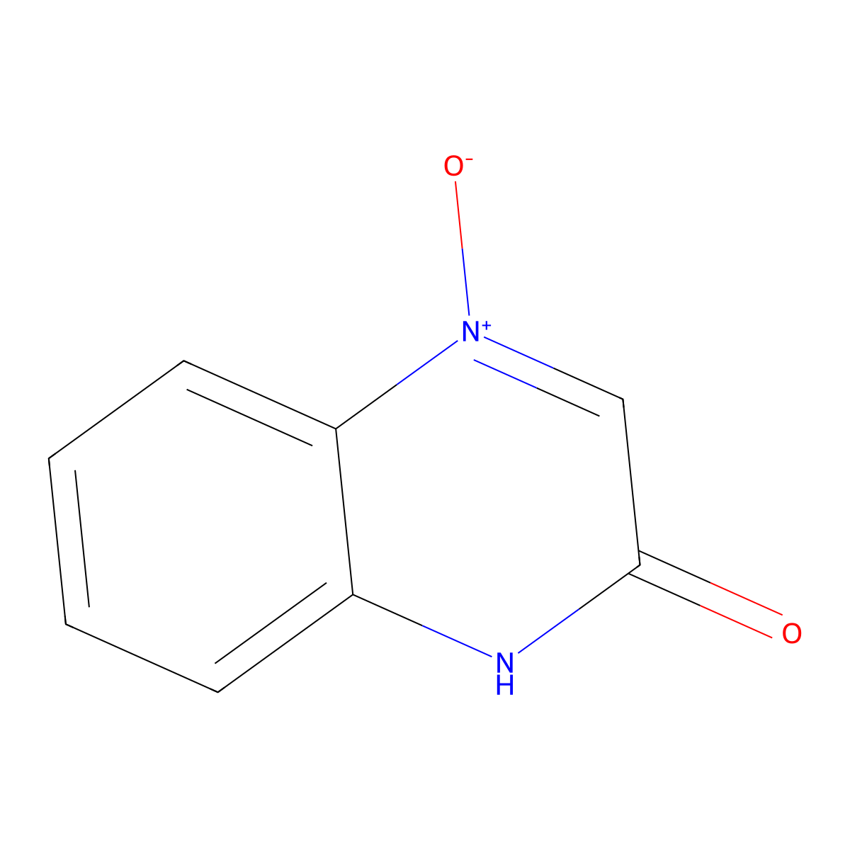 4-oxido-1H-quinoxalin-4-ium-2-one molecular structure, CAS 17508-35-9