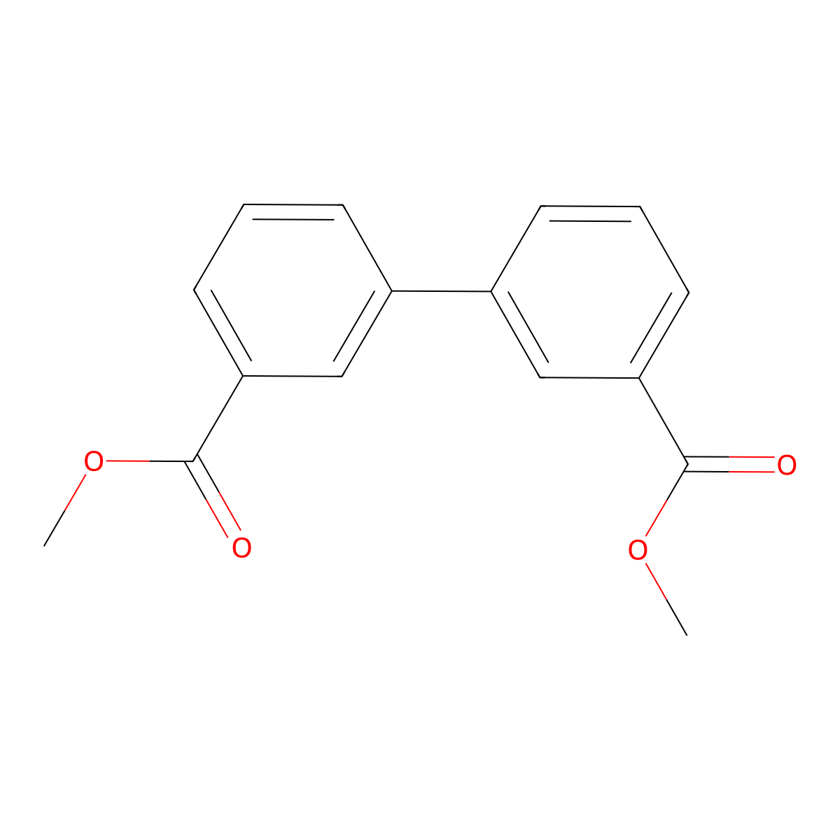 Dimethyl biphenyl-3,3'-dicarboxylate molecular structure, CAS 1751-97-9
