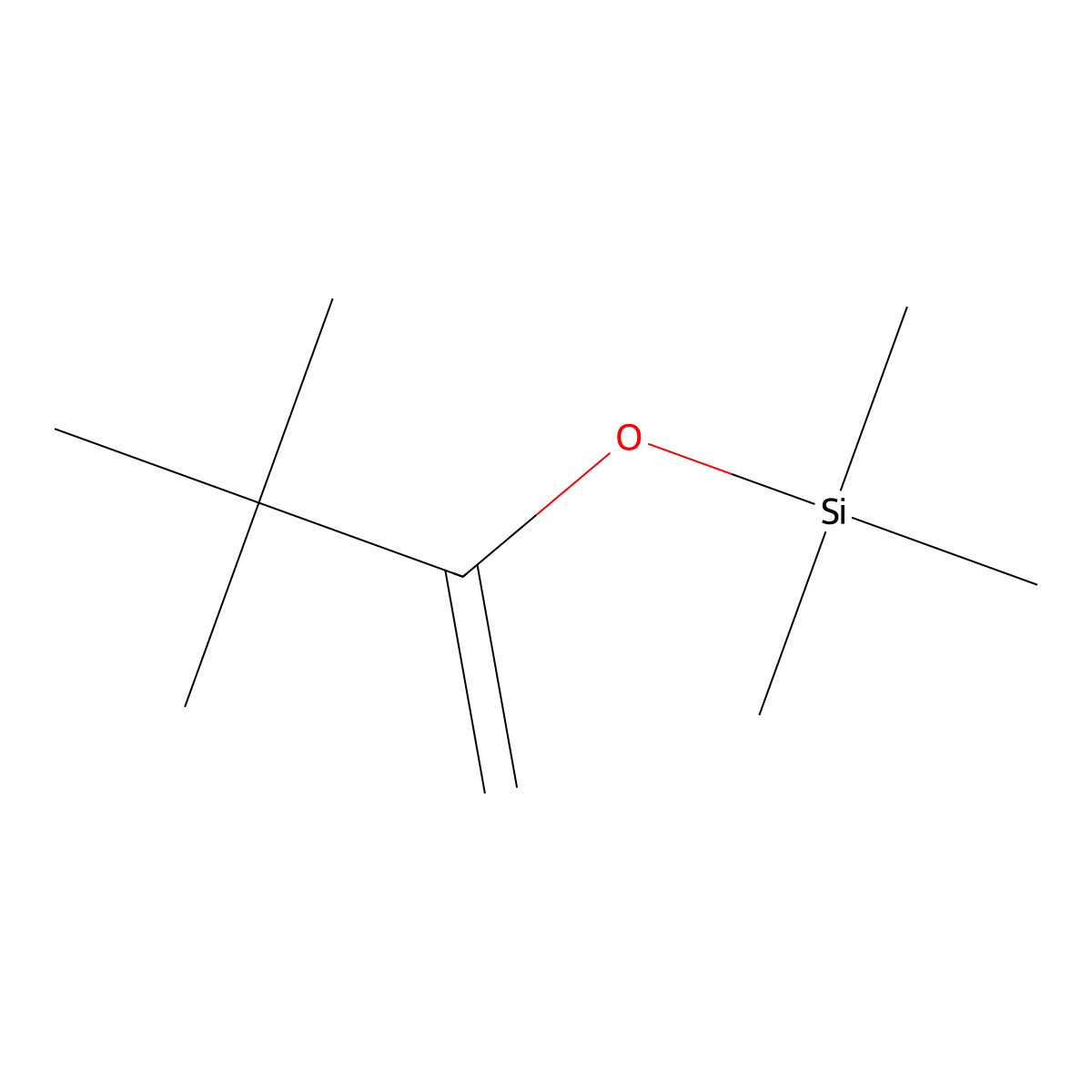 (1-tert-Butylvinyloxy)trimethylsilane molecular structure, CAS 17510-46-2