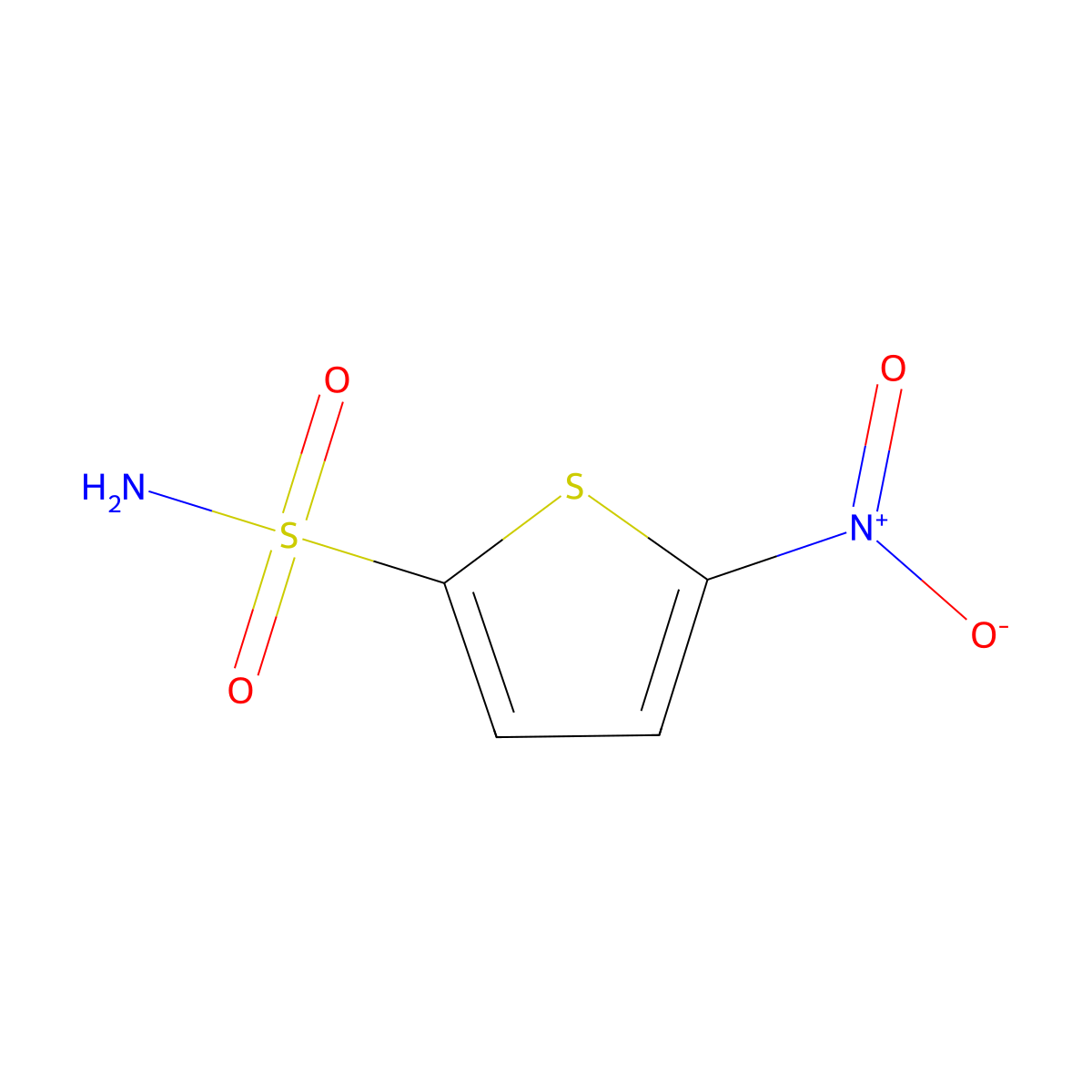 5-Nitrothiophene-2-sulfonamide molecular structure, CAS 17510-82-6