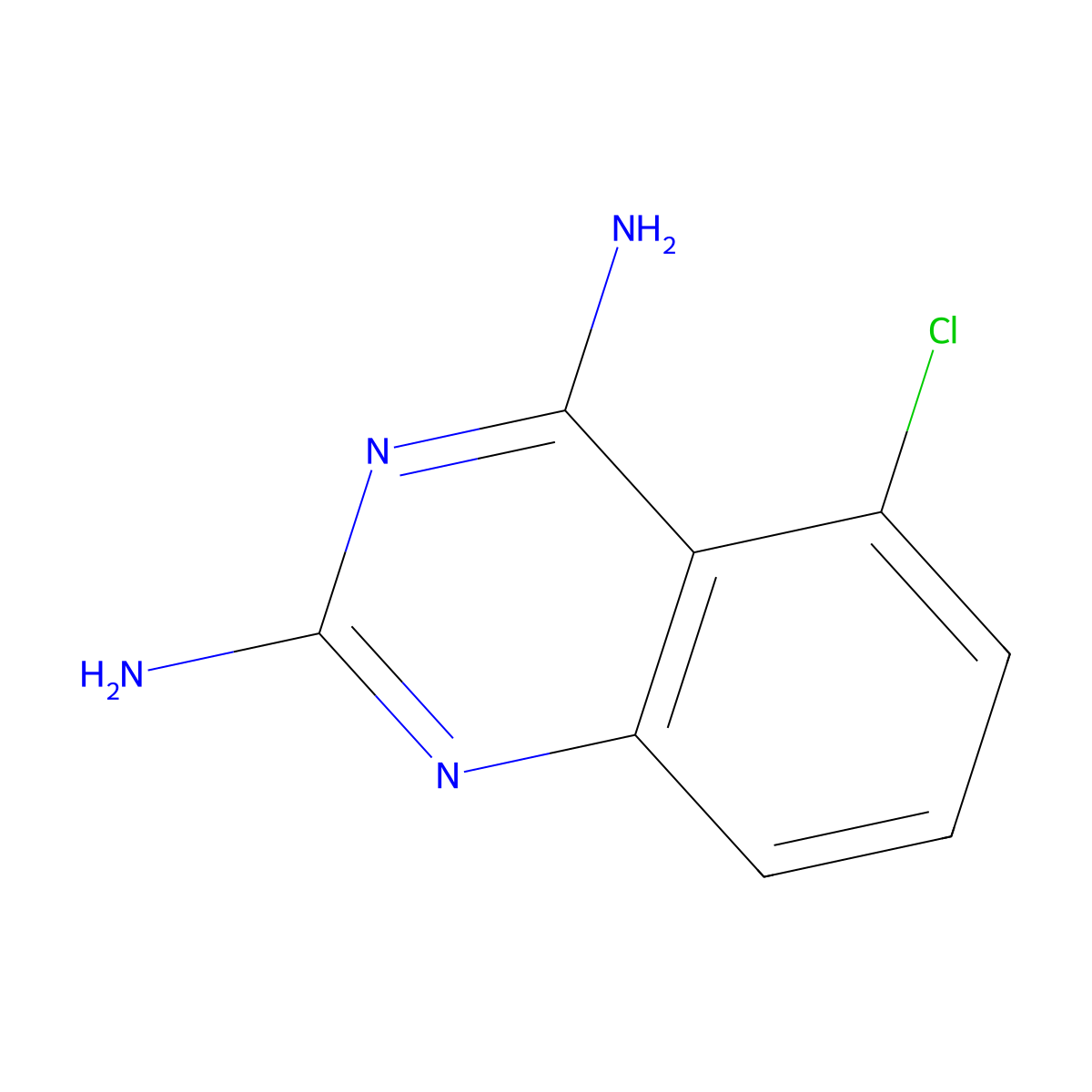 2,4-Quinazolinediamine, 5-chloro- molecular structure, CAS 17511-21-6