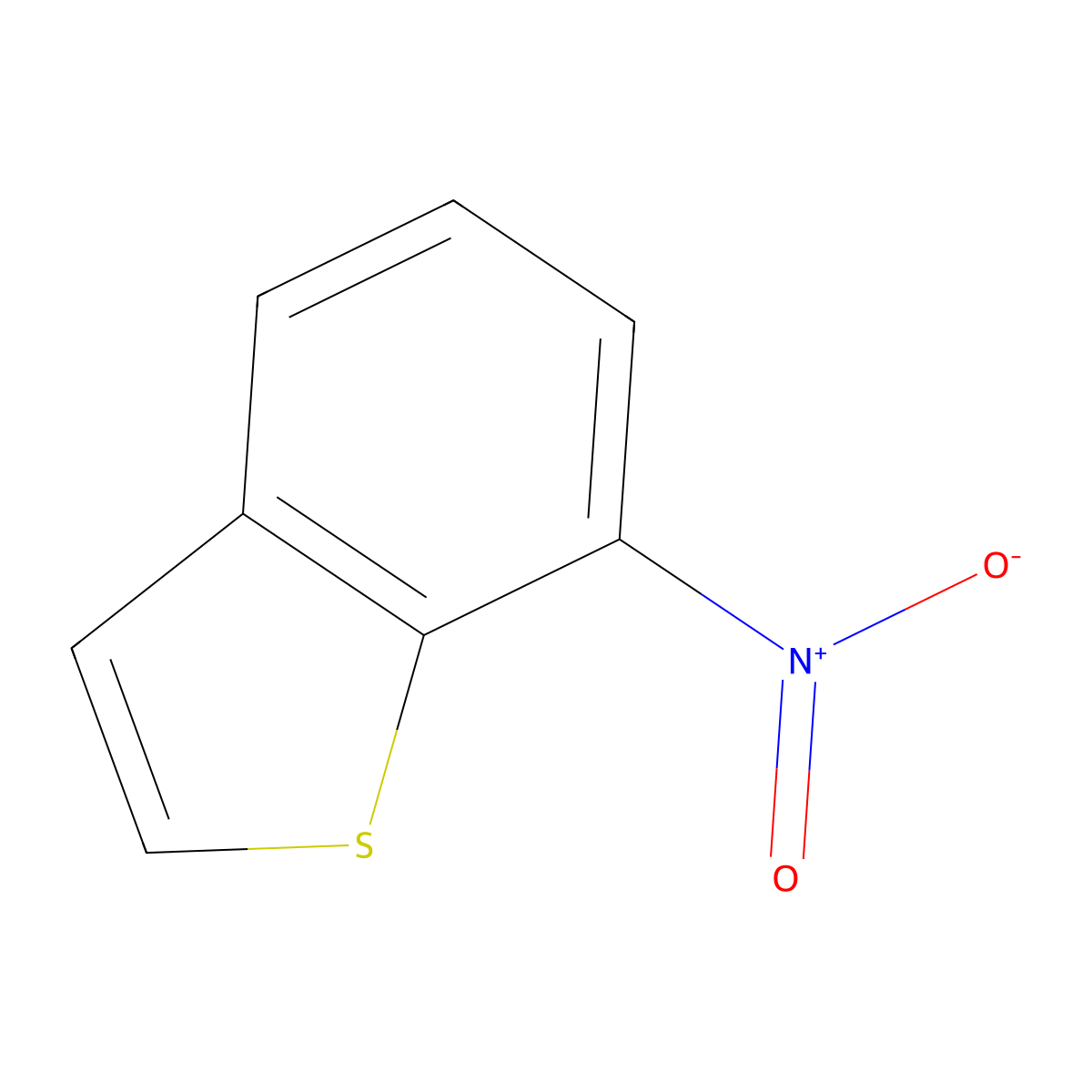 Benzo[b]thiophene, 7-nitro- molecular structure, CAS 17511-54-5