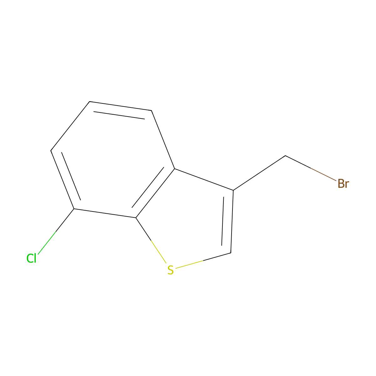 3-(Bromomethyl)-7-chlorobenzo[b]thiophene molecular structure, CAS 17512-61-7