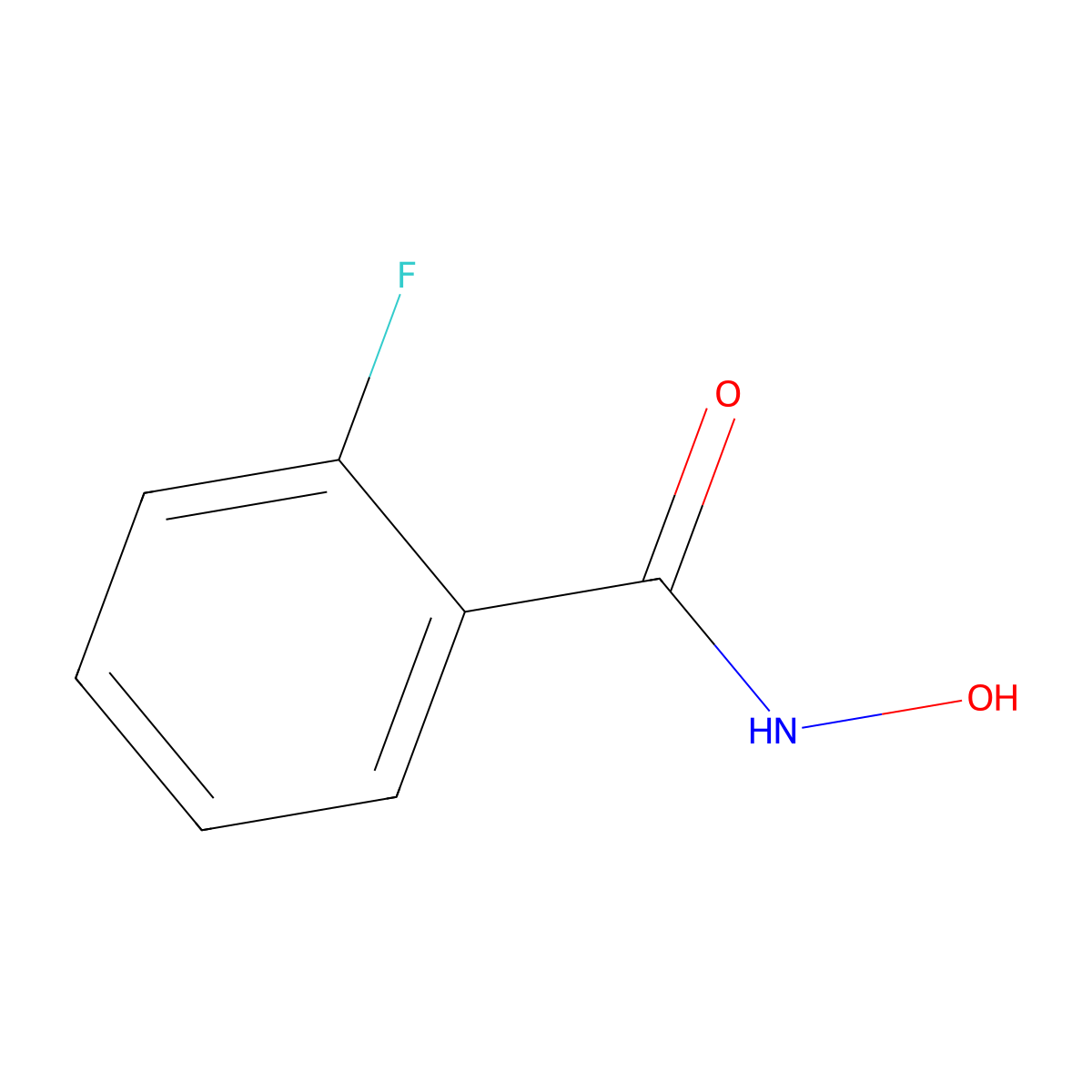 2-Fluorobenzohydroxamic acid molecular structure, CAS 17512-70-8