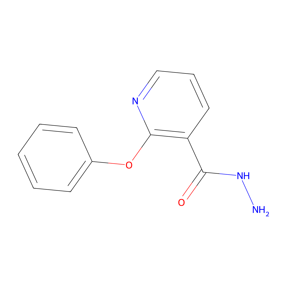 2-Phenoxynicotinohydrazide molecular structure, CAS 175135-01-0