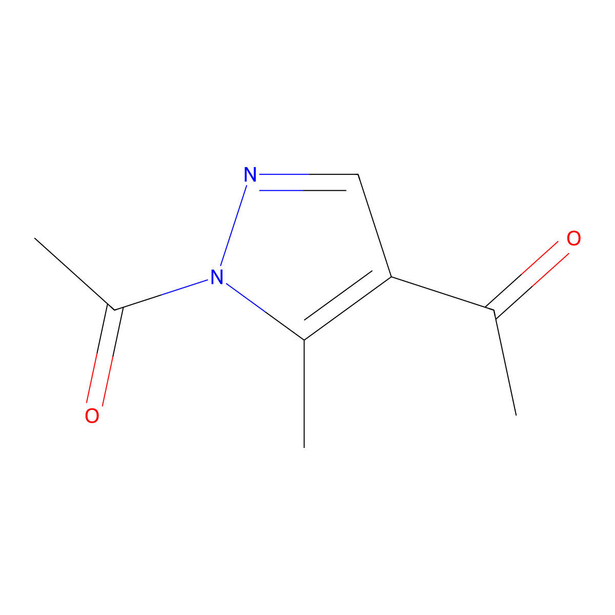 1,1'-(5-Methyl-1H-pyrazole-1,4-diyl)di(ethan-1-one) molecular structure, CAS 175135-02-1