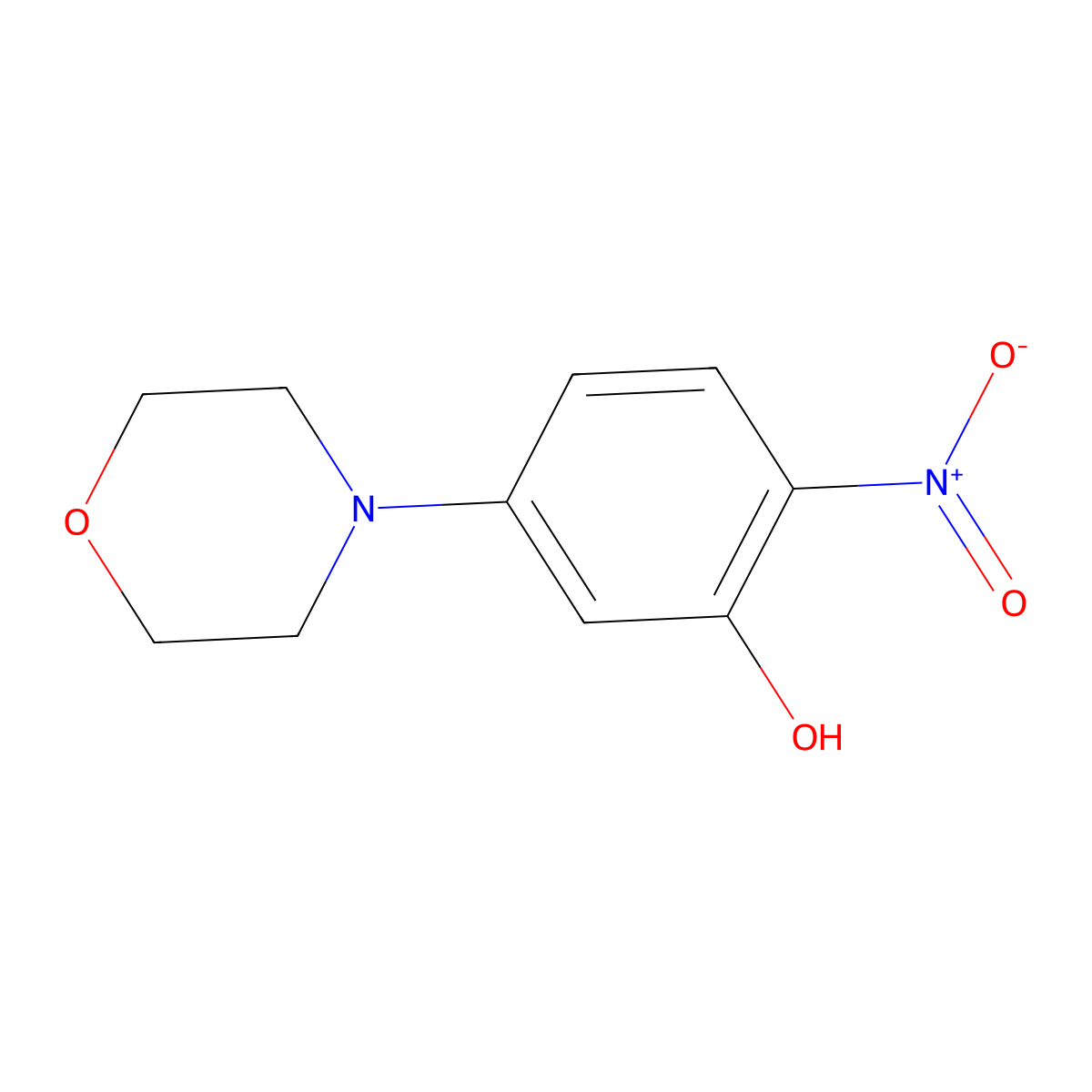 5-Morpholino-2-nitrophenol molecular structure, CAS 175135-19-0