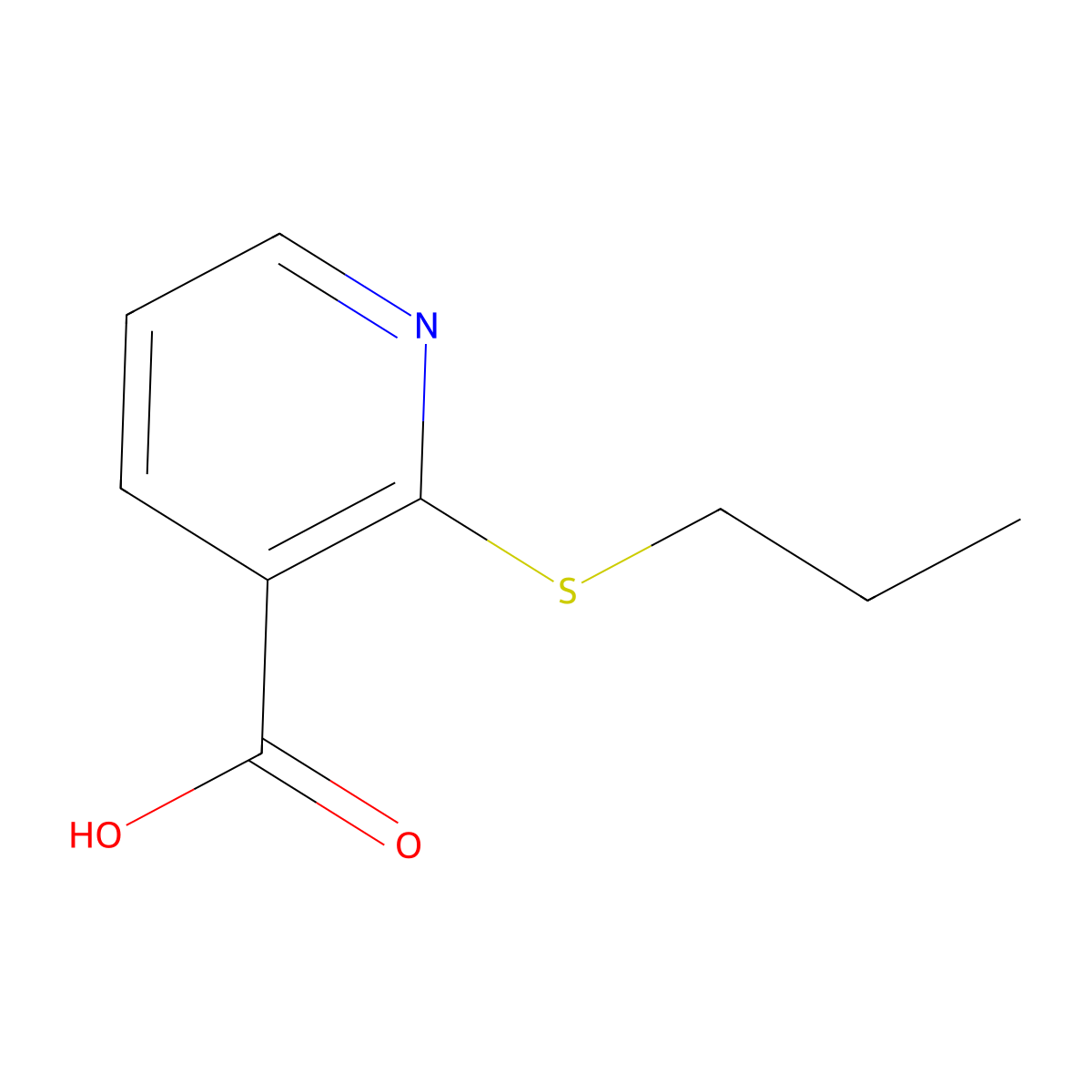 2-(Propylthio)nicotinic acid molecular structure, CAS 175135-22-5