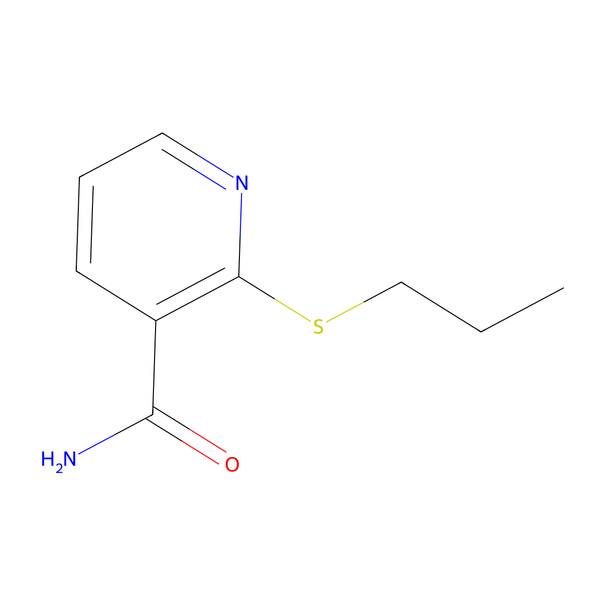 2-(Propylthio)nicotinamide molecular structure, CAS 175135-26-9