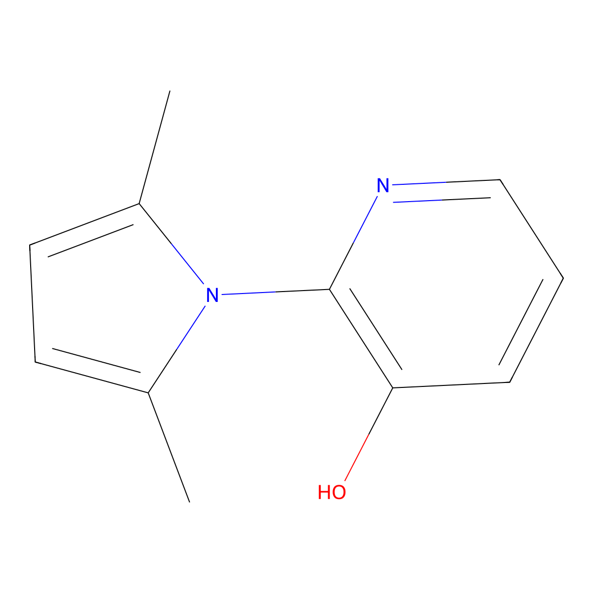 2-(2,5-Dimethyl-1H-pyrrol-1-yl)pyridin-3-ol molecular structure, CAS 175135-48-5