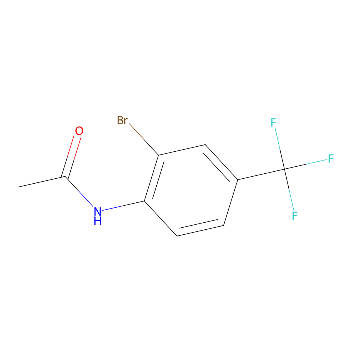 4-Acetamido-3-bromobenzotrifluoride molecular structure, CAS 175135-49-6