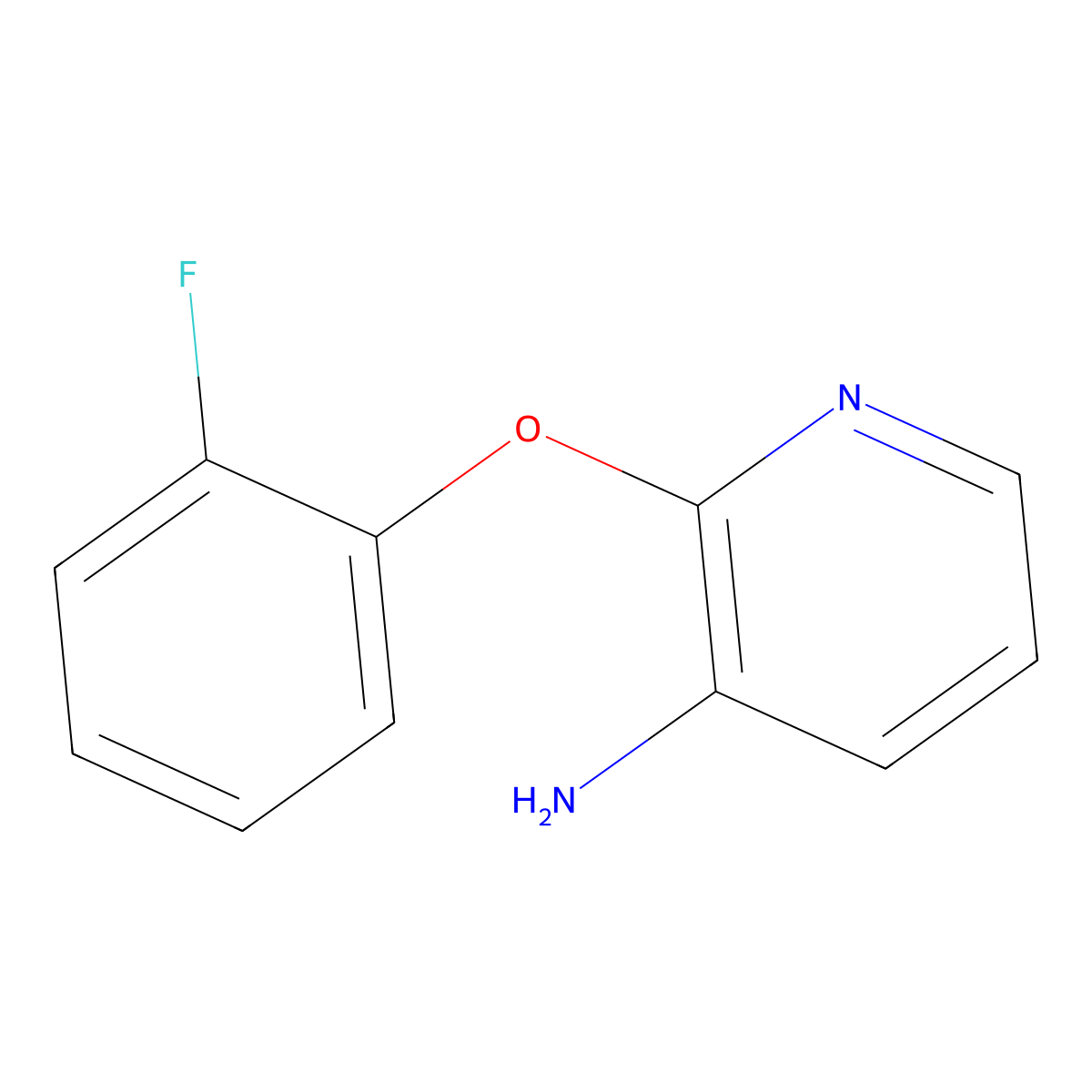 3-Amino-2-(2-fluorophenoxy)pyridine molecular structure, CAS 175135-66-7