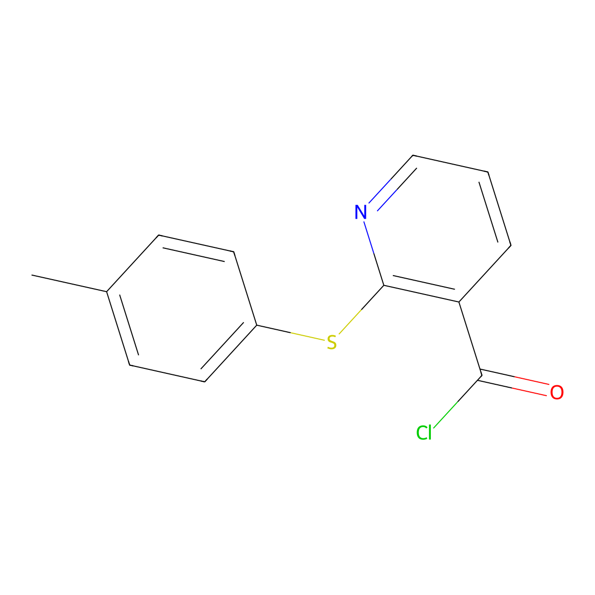 2-[(4-Methylphenyl)Thio]Pyridine-3-Carbonyl Chloride molecular structure, CAS 175135-78-1