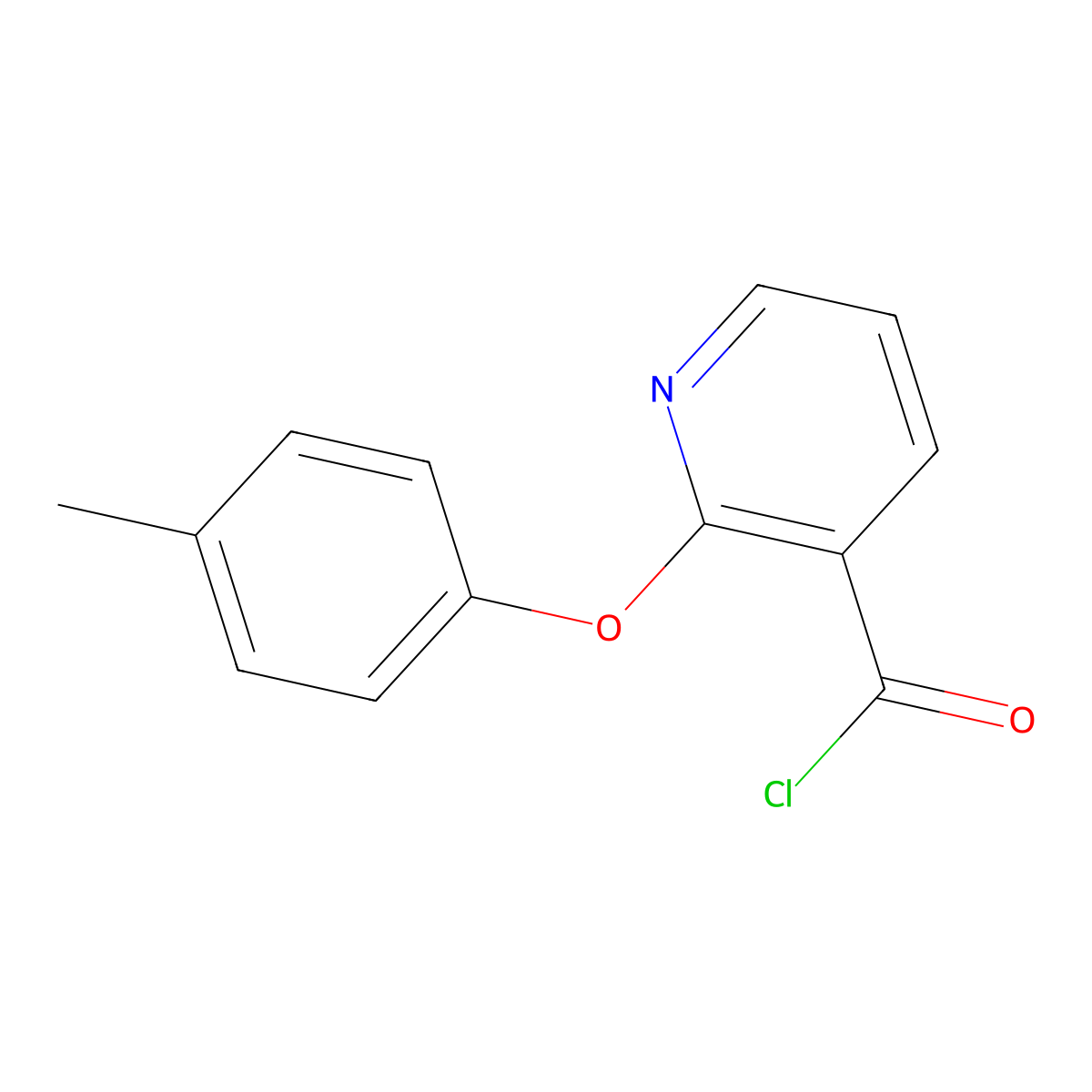 2-(4-Methylphenoxy)pyridine-3-carbonyl chloride molecular structure, CAS 175135-79-2