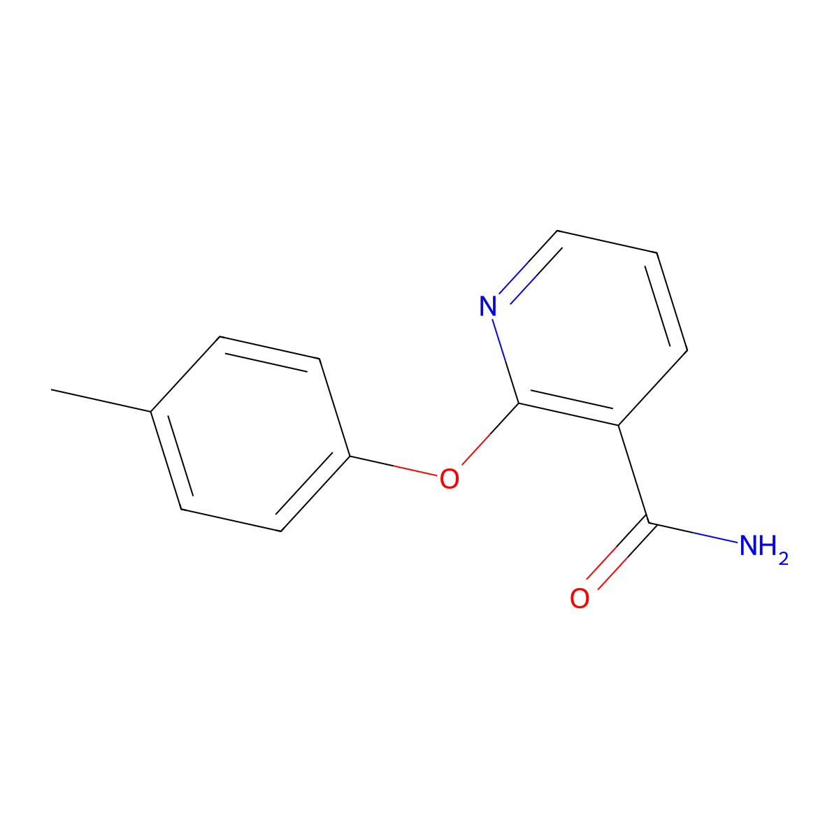 2-(4-Methylphenoxy)nicotinamide molecular structure, CAS 175135-81-6