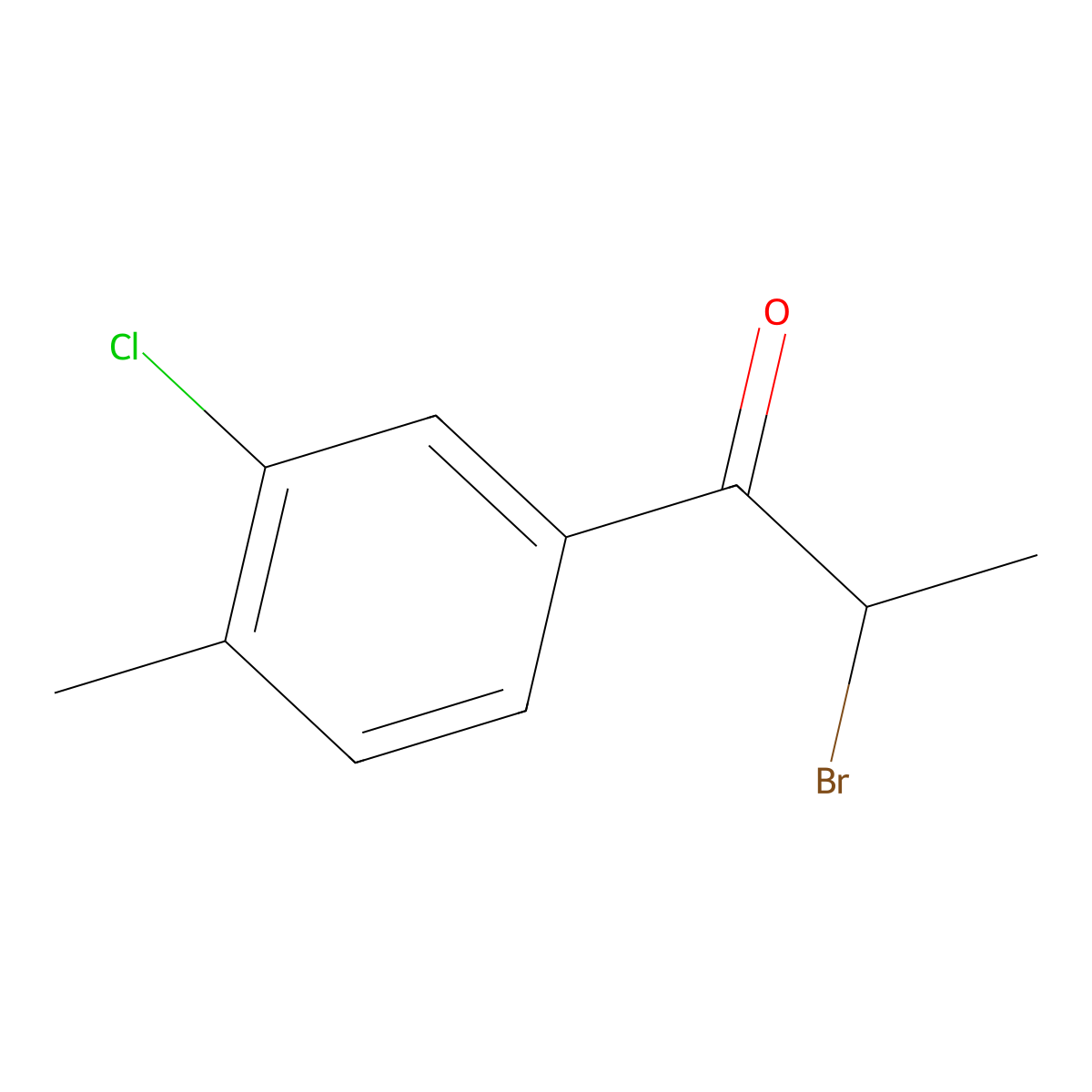 2-Bromo-3'-chloro-4'-methylpropiophenone molecular structure, CAS 175135-93-0