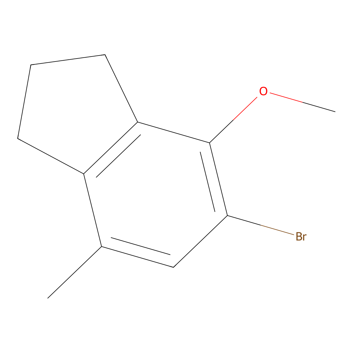 5-Bromo-4-Methoxy-7-Methylindane molecular structure, CAS 175136-09-1