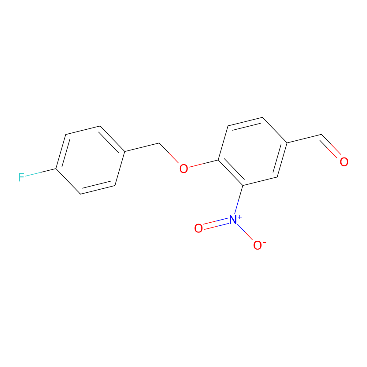 4-[(4-Fluorophenyl)methoxy]-3-nitrobenzaldehyde molecular structure, CAS 175136-18-2