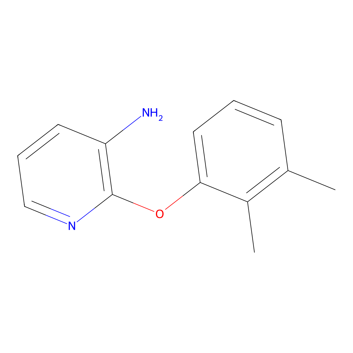 2-(2,3-Dimethylphenoxy)pyridin-3-amine molecular structure, CAS 175136-23-9