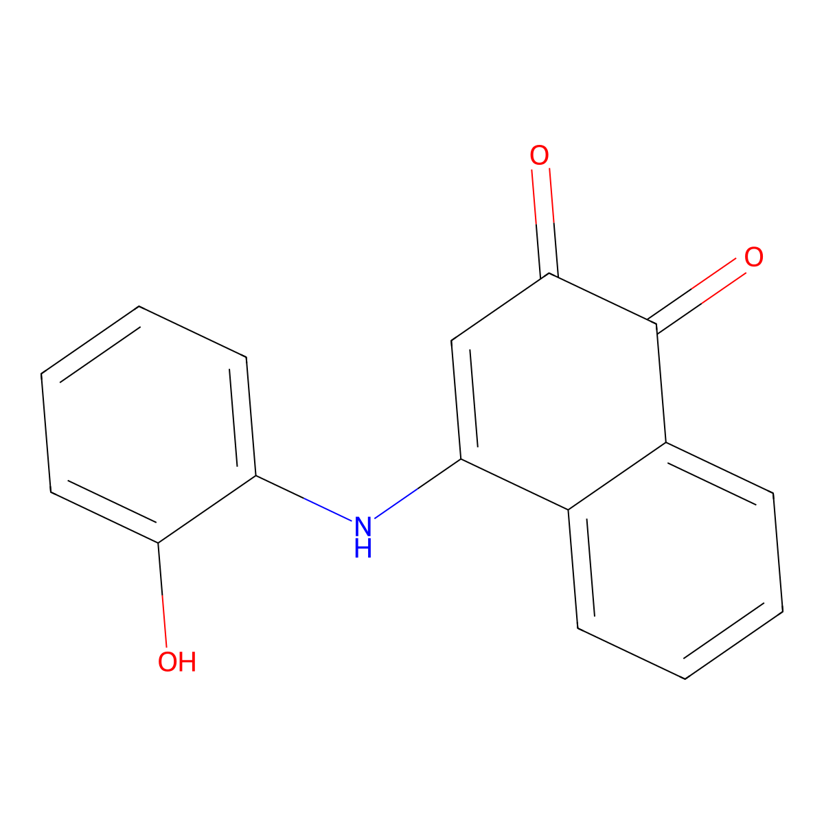 4-(2-Hydroxyanilino)naphthalene-1,2-dione molecular structure, CAS 175136-53-5