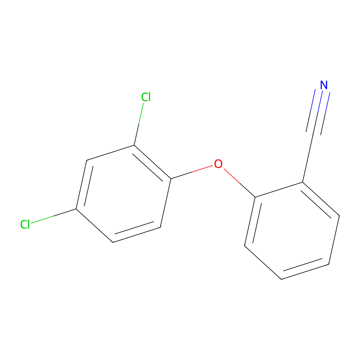 2-(2,4-Dichlorophenoxy)benzonitrile molecular structure, CAS 175136-80-8