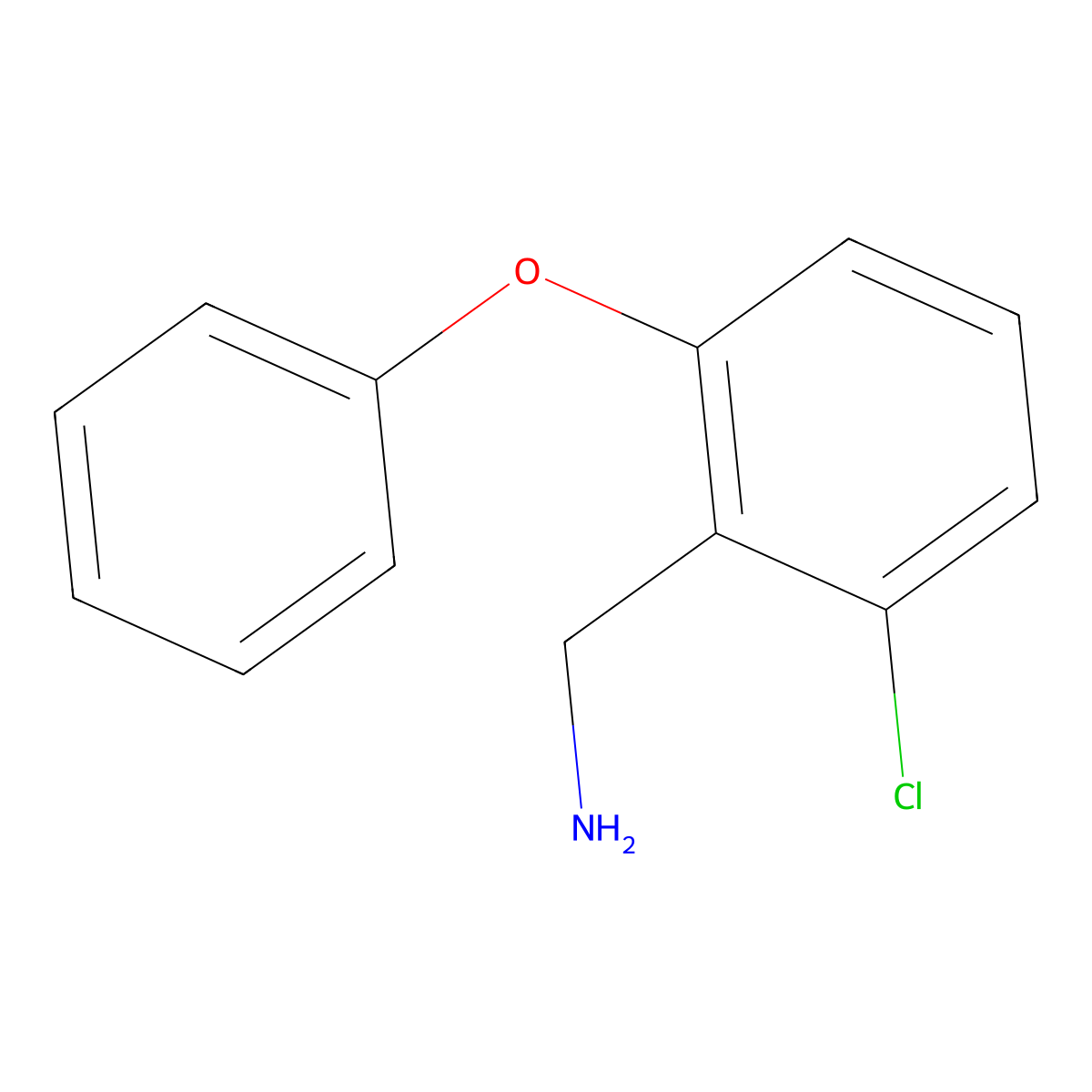 2-Chloro-6-phenoxybenzylamine molecular structure, CAS 175136-89-7