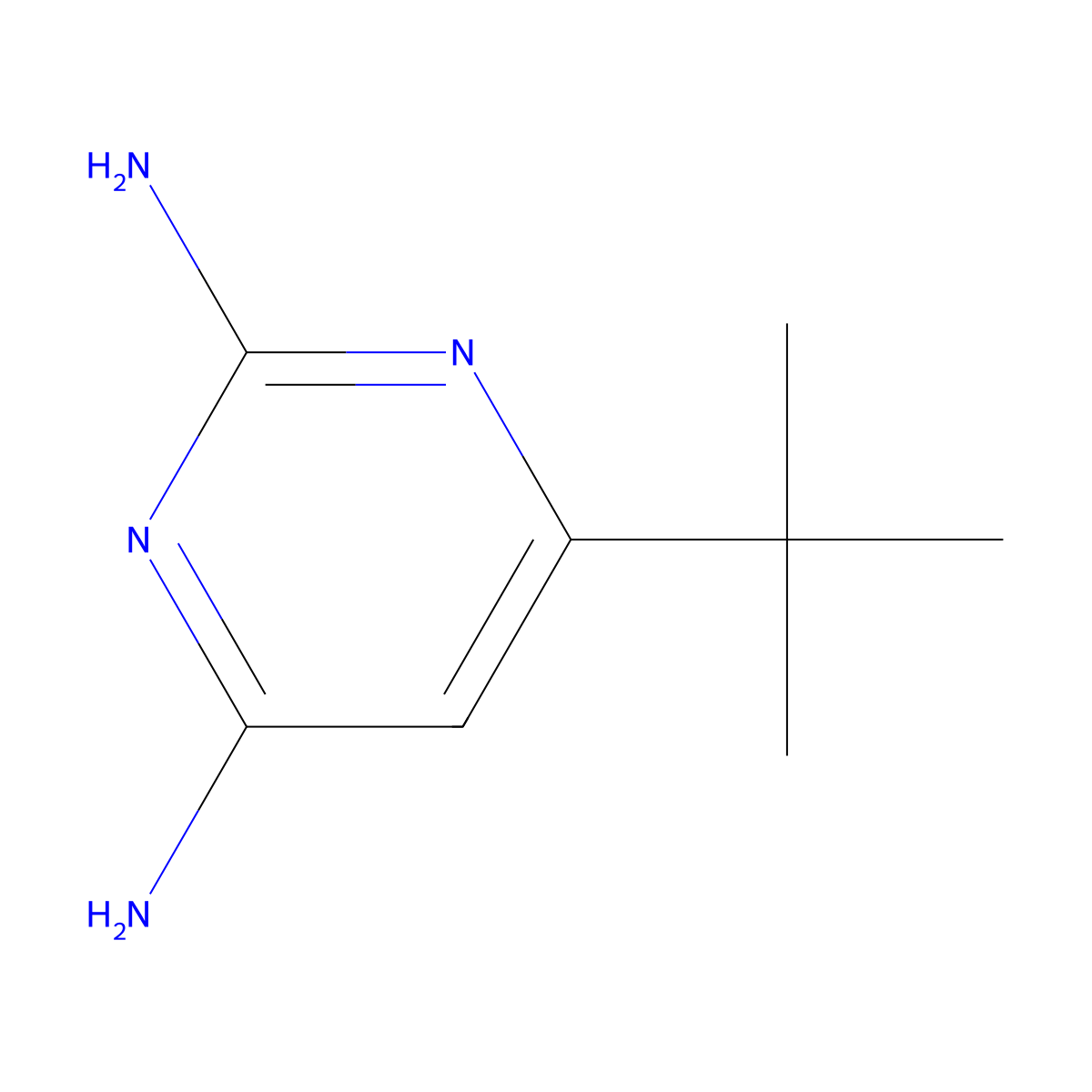 6-(Tert-butyl)pyrimidine-2,4-diamine molecular structure, CAS 175137-26-5