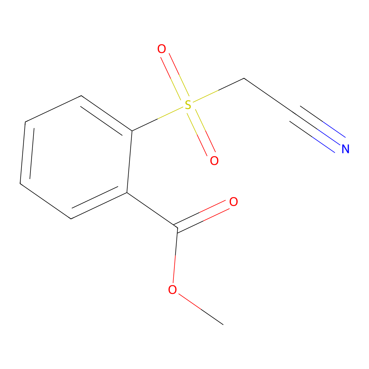 Methyl 2-[(cyanomethyl)sulfonyl]benzoate molecular structure, CAS 175137-52-7