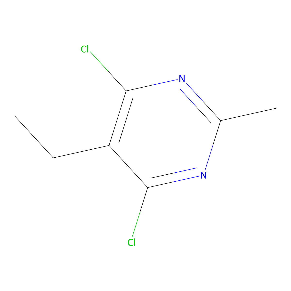 4,6-Dichloro-5-ethyl-2-methylpyrimidine molecular structure, CAS 175139-08-9