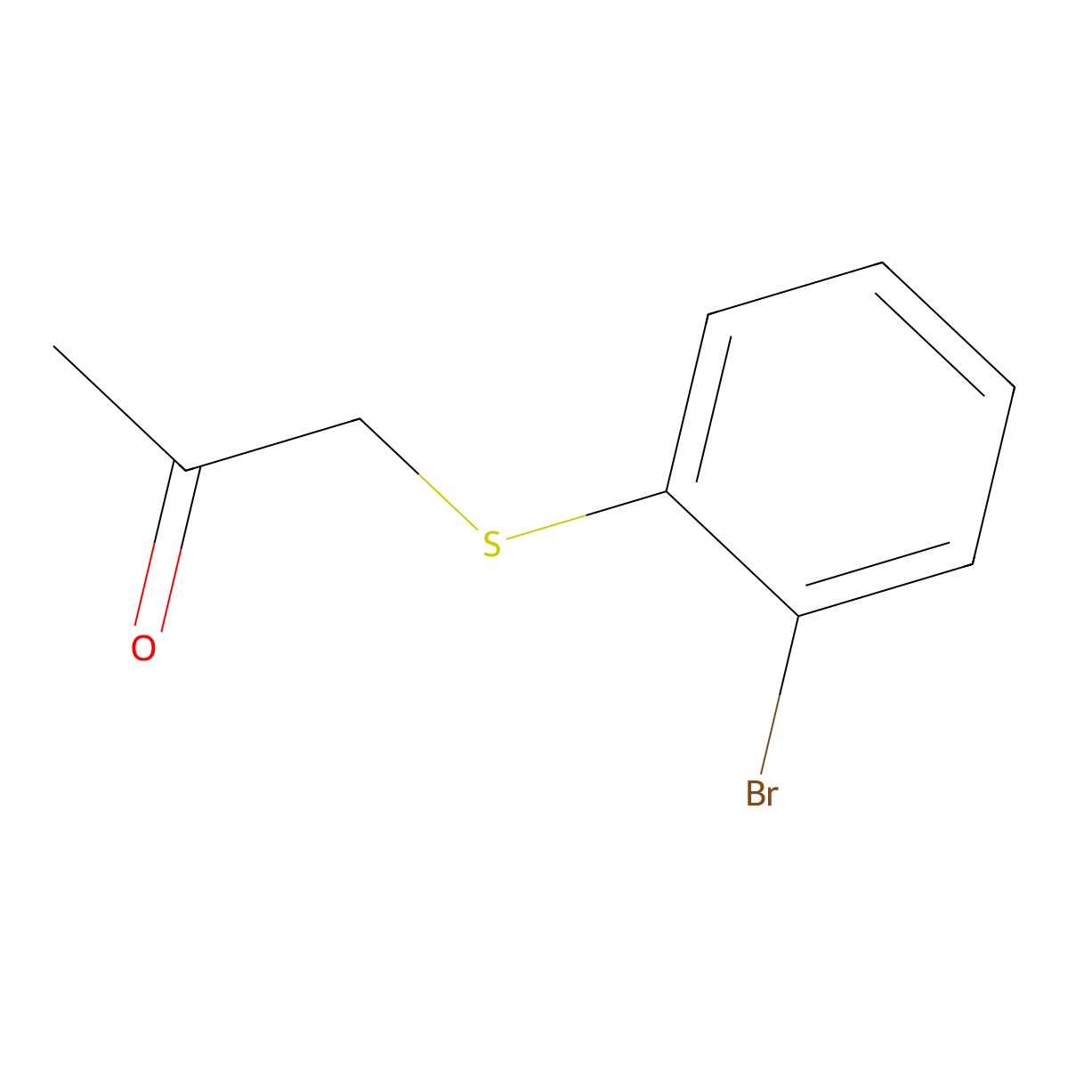 1-[(2-Bromophenyl)sulfanyl]propan-2-one molecular structure, CAS 17514-55-5