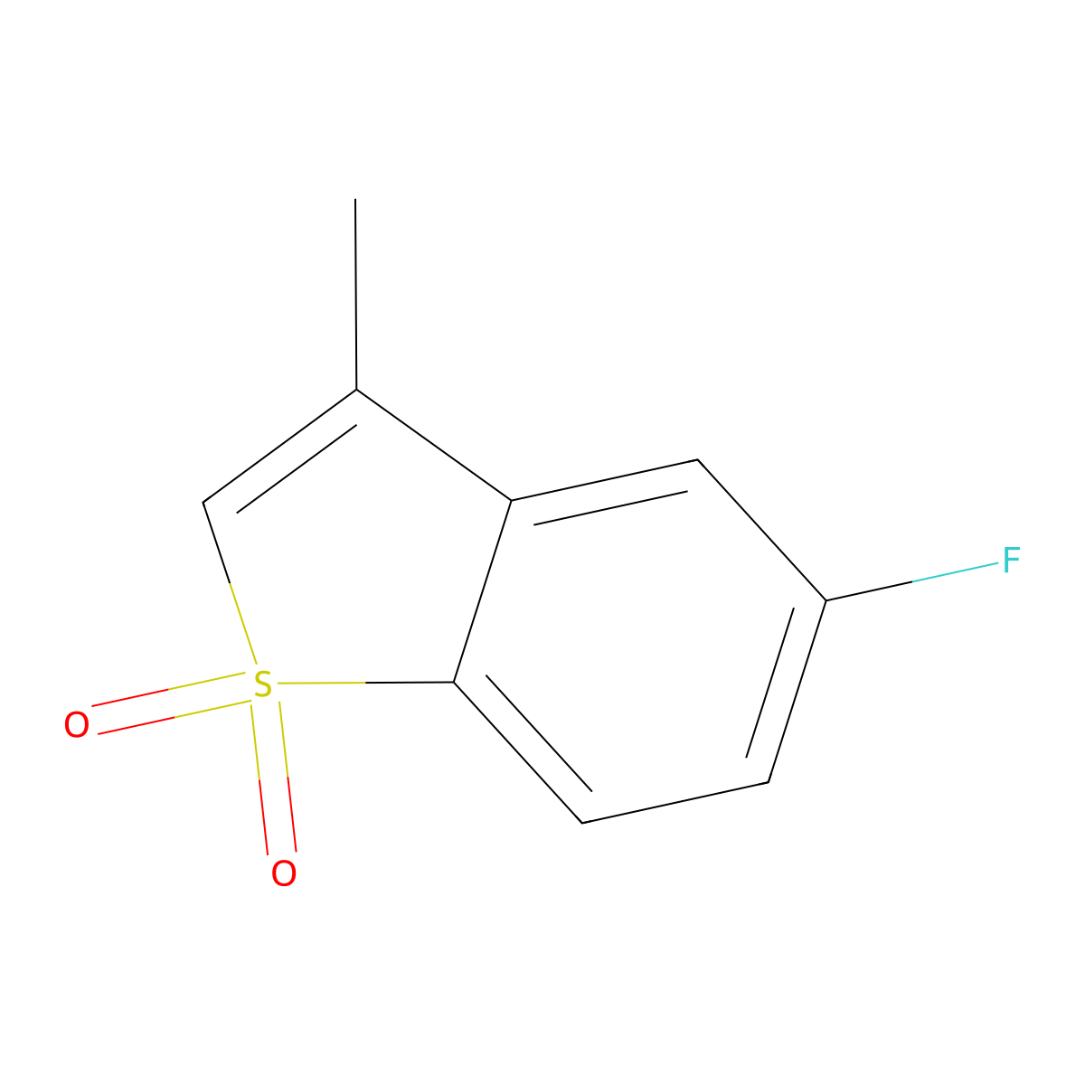 5-Fluoro-3-methyl-1-benzothiophene 1,1-dioxide molecular structure, CAS 17514-65-7