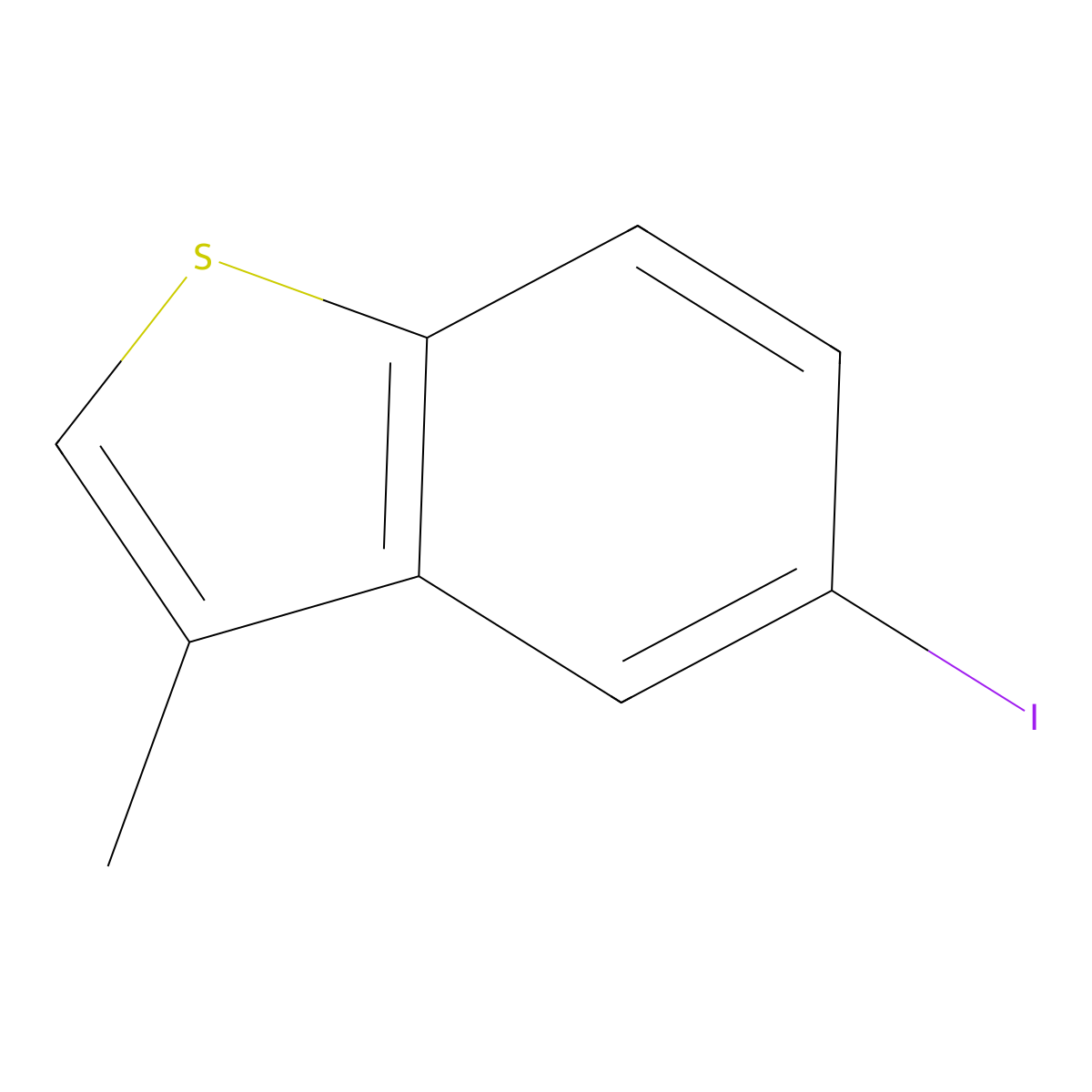 5-Iodo-3-methyl-1-benzothiophene molecular structure, CAS 17514-73-7