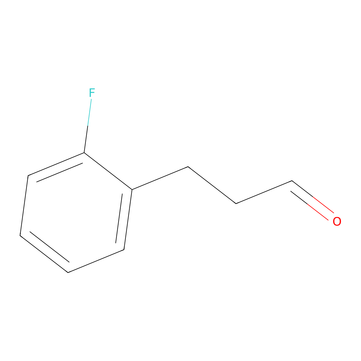 3-(2-Fluorophenyl)propionaldehyde molecular structure, CAS 175143-93-8