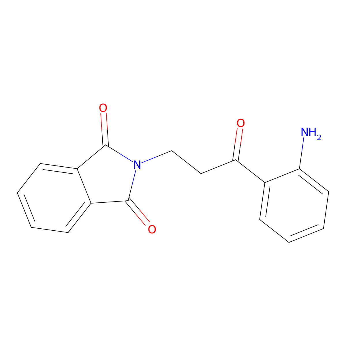 2-[3-(2-Aminophenyl)-3-oxopropyl]-1H-isoindole-1,3(2H)-dione molecular structure, CAS 17515-32-1