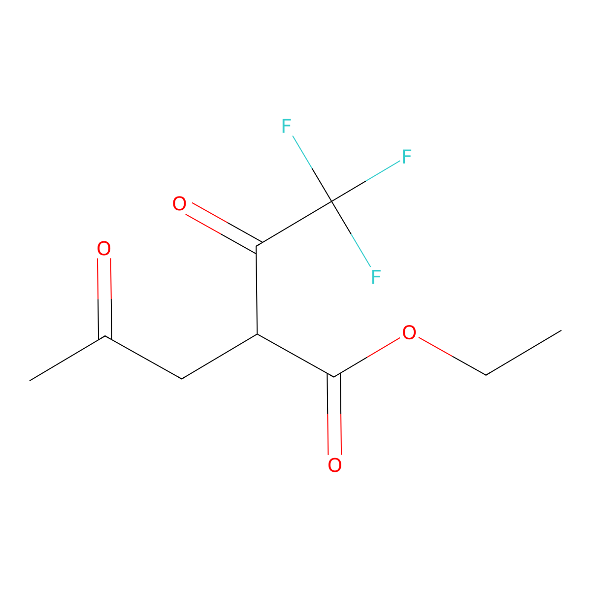 Ethyl 4-oxo-2-(2,2,2-trifluoroacetyl)pentanoate molecular structure, CAS 17515-66-1