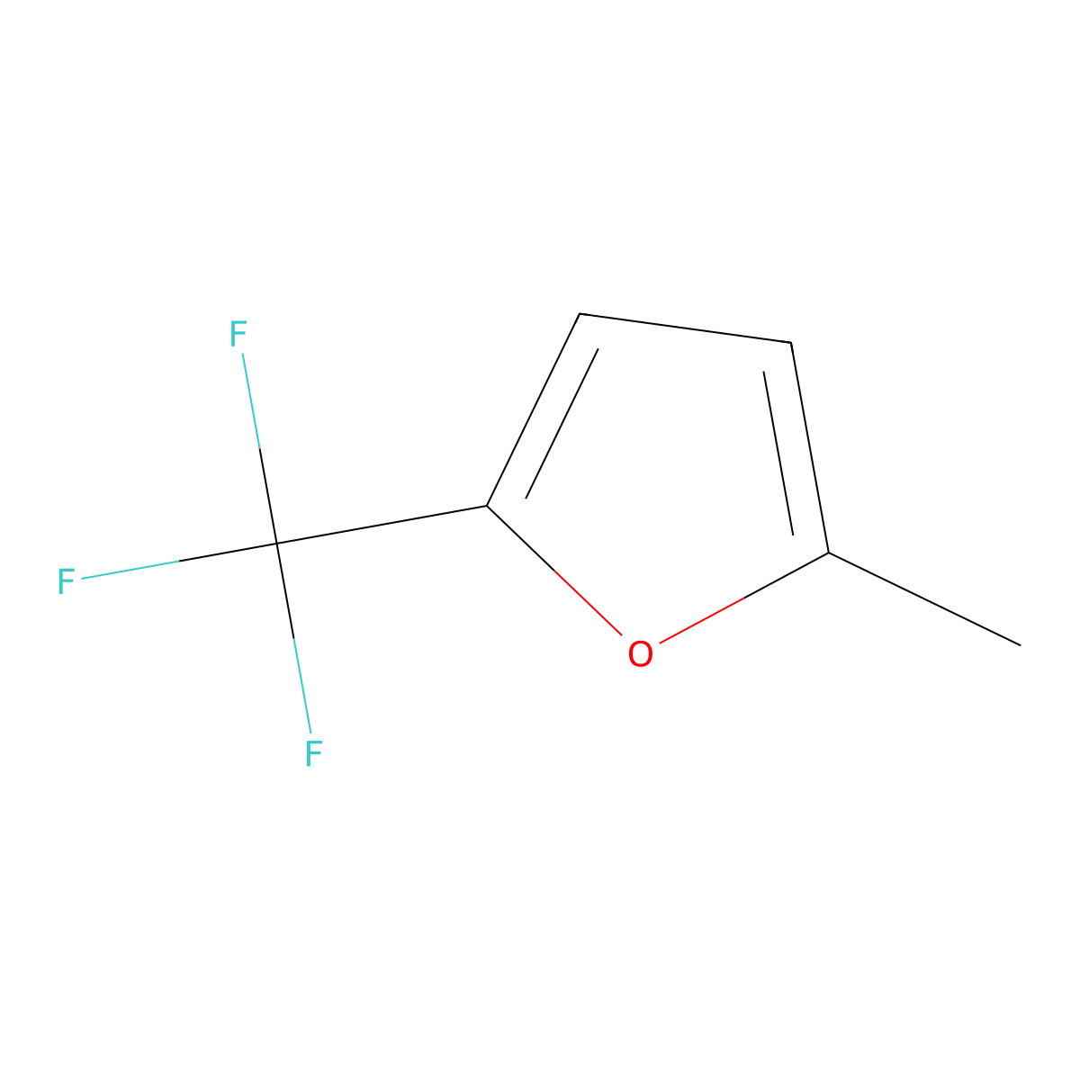 2-Methyl-5-(trifluoromethyl)furan molecular structure, CAS 17515-75-2