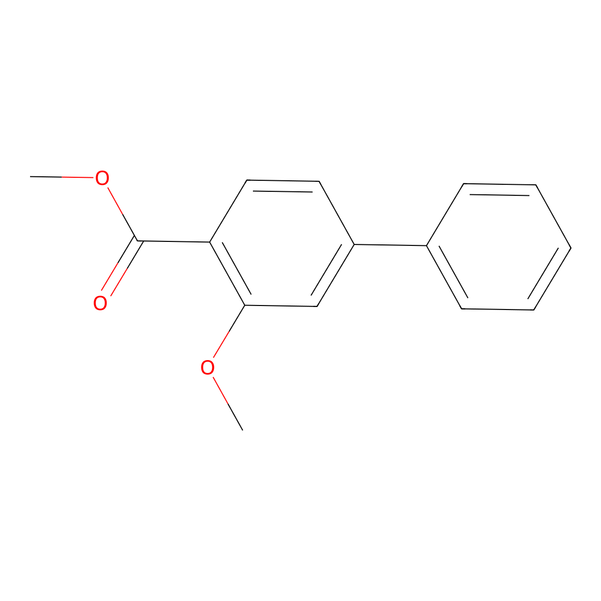 Methyl 3-methoxy-[1,1'-biphenyl]-4-carboxylate molecular structure, CAS 175152-70-2