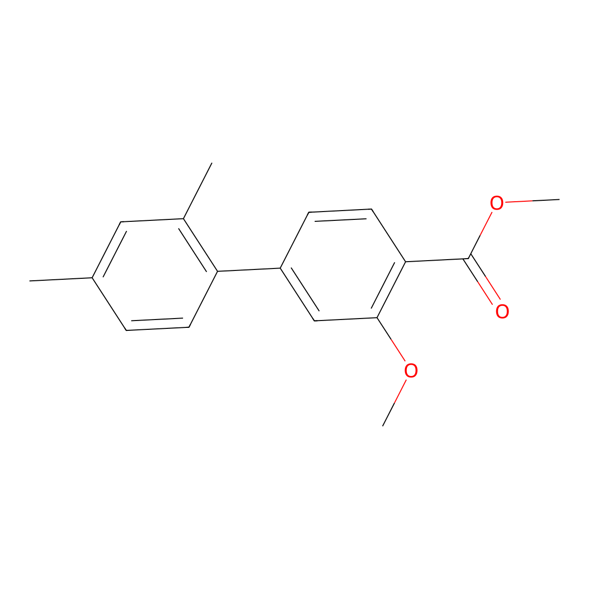 Methyl 3-methoxy-2',4'-dimethyl[1,1'-biphenyl]-4-carboxylate molecular structure, CAS 175152-73-5