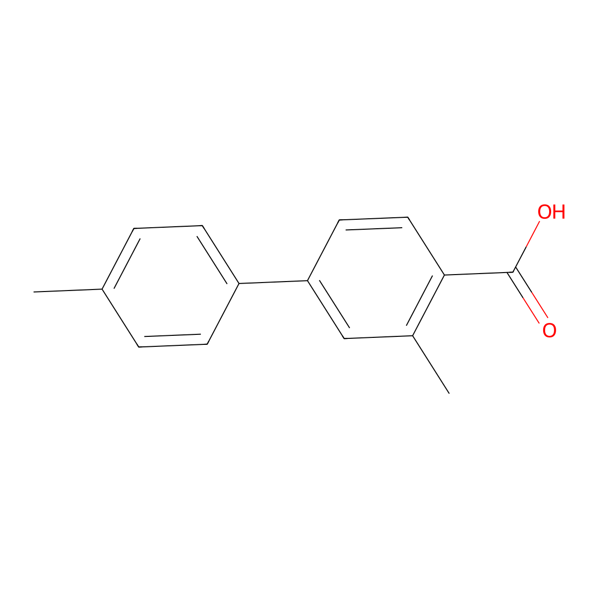 3,4'-Dimethyl-[1,1'-biphenyl]-4-carboxylic acid molecular structure, CAS 175153-13-6