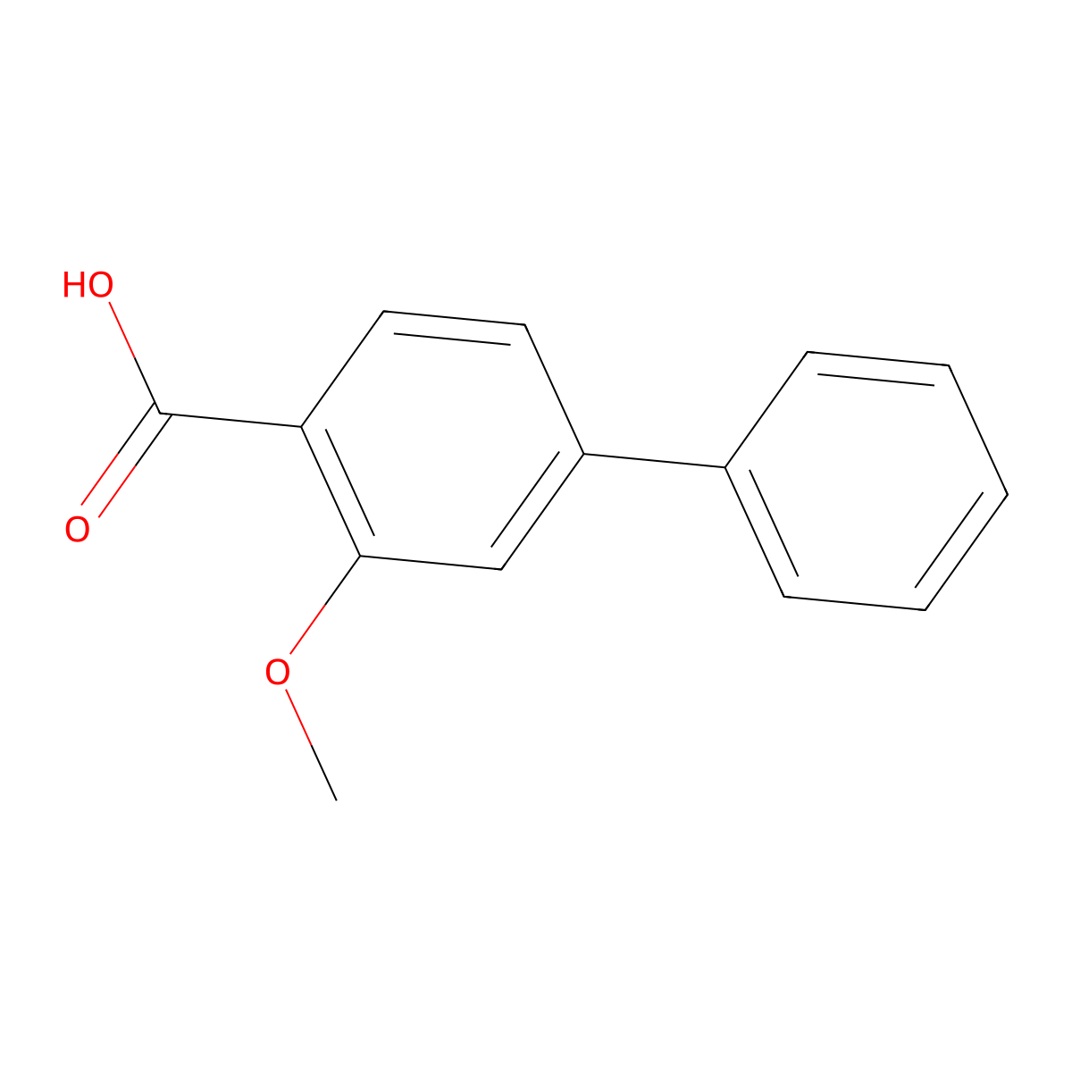 2-Methoxy-4-phenylbenzoic acid molecular structure, CAS 175153-18-1
