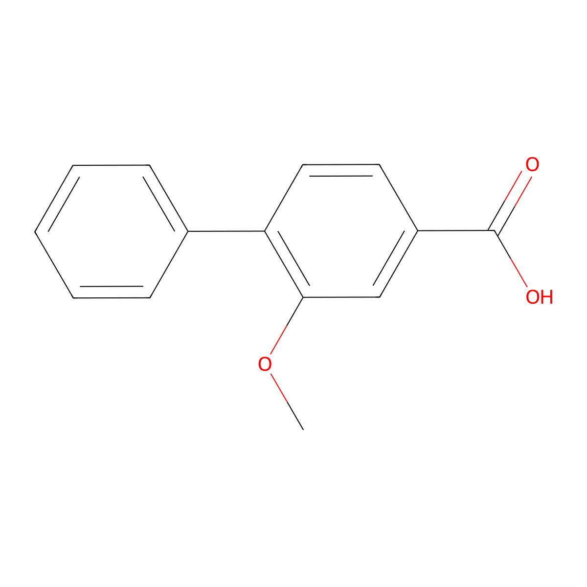 2-Methoxy-[1,1'-biphenyl]-4-carboxylic acid molecular structure, CAS 175153-20-5