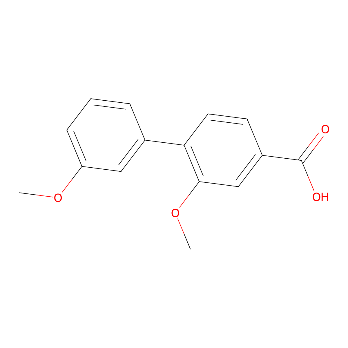 3-Methoxy-4-(3-methoxyphenyl)benzoic acid molecular structure, CAS 175153-65-8
