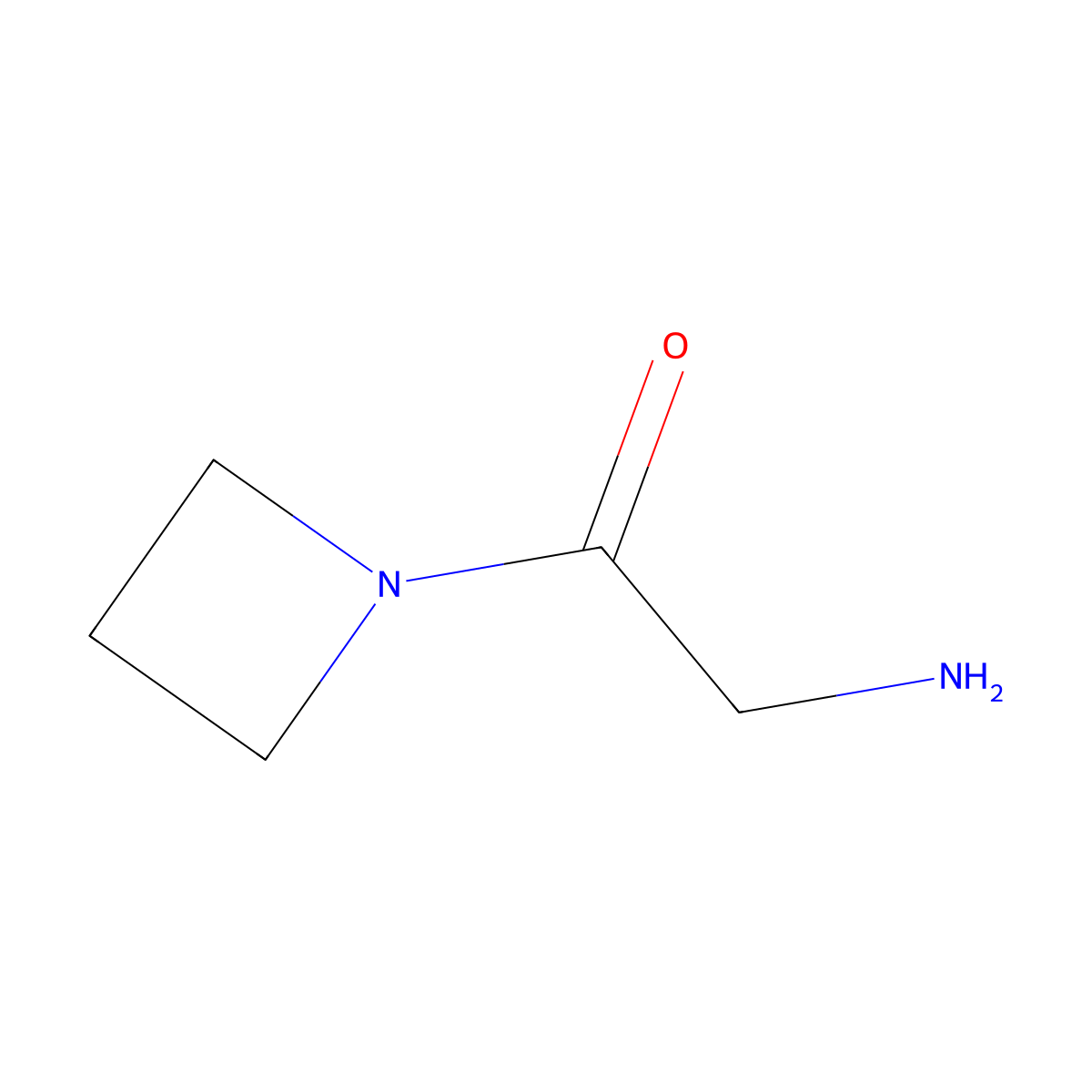 2-Amino-1-(azetidin-1-yl)ethanone molecular structure, CAS 175155-20-1