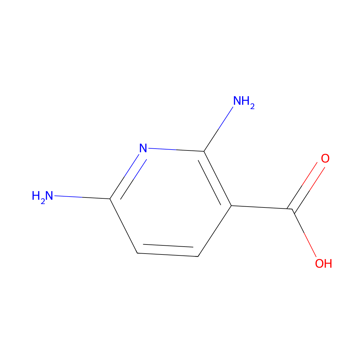 2,6-Diaminonicotinic acid molecular structure, CAS 175155-53-0
