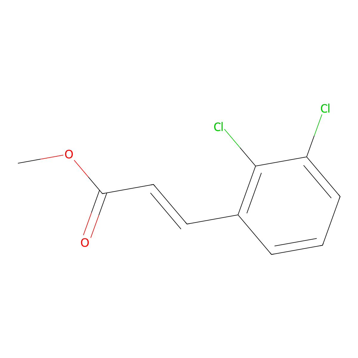 methyl (2E)-3-(2,3-dichlorophenyl)prop-2-enoate molecular structure, CAS 175168-68-0
