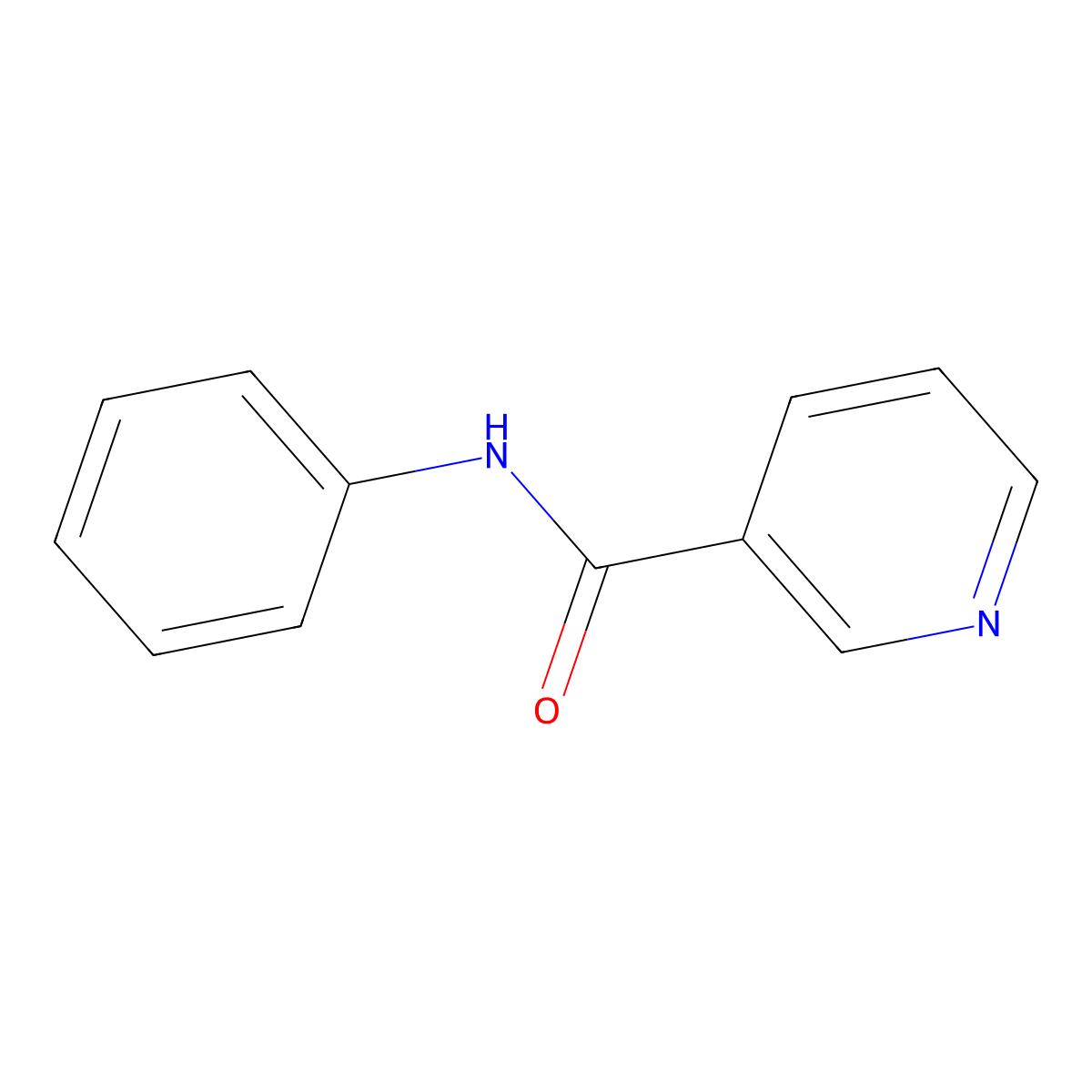 Nicotinanilide molecular structure, CAS 1752-96-1