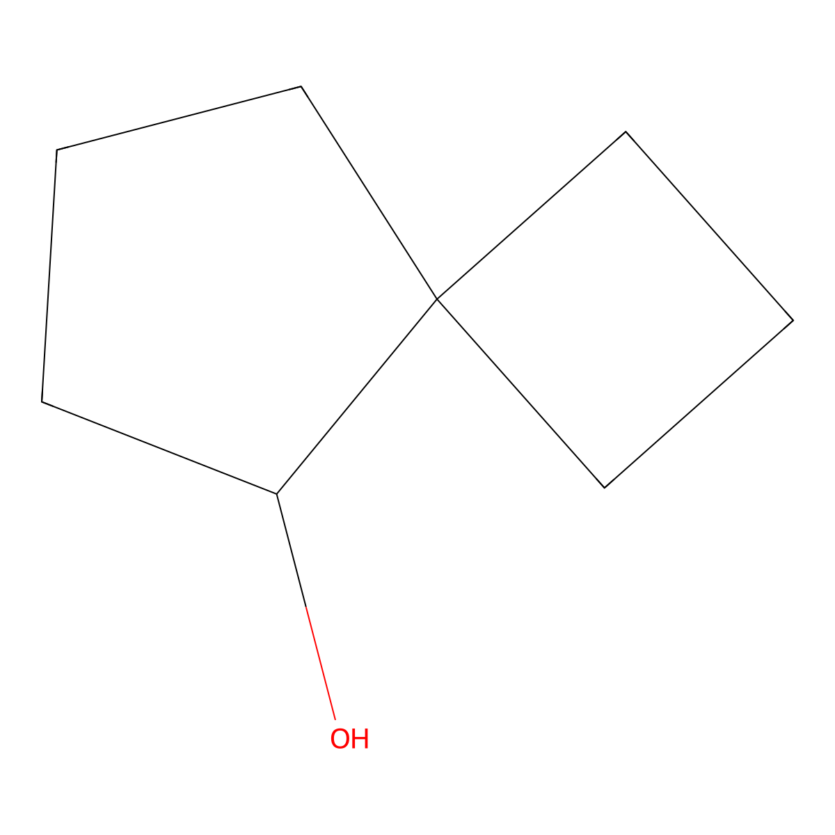 Spiro[3.4]octan-5-ol molecular structure, CAS 17520-25-1